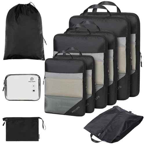 Compression Packing Cubes for Travel (10 Count)