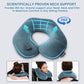 Portable Inflatable Travel Neck Pillow for Airplane