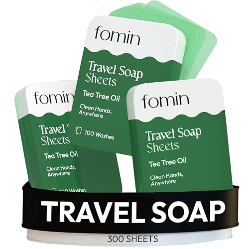 Paper Soap Sheets Tin for Traveling (300 Count)