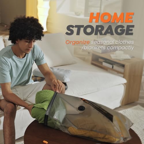 Rechargeable Wireless Pump Travel Storage Bags Set (16 Count)