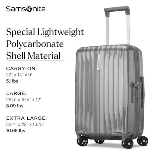 UpLIFT Carry On Hardside Luggage with Spinner Wheels