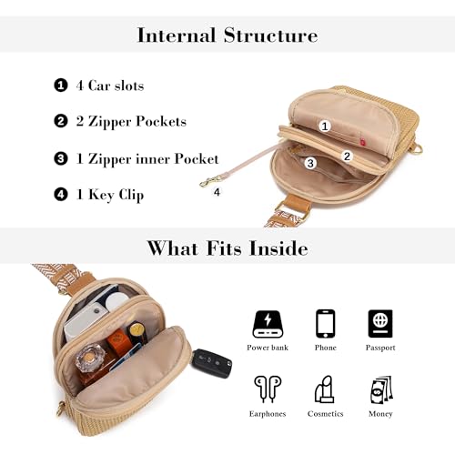 Faux Straw Crossbody Bags for Women Small RFID Summer Sling Bag