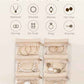 Travel Jewelry Case with Clear 6 Velvet Bags