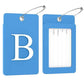 2 Pack Initial Luggage Tags for Suitcases Airplane Travel Essentials (2 Count)