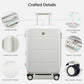 Carry On Luggage 22x14x9 Airline Approved Hardside 20 Inch Suitcase