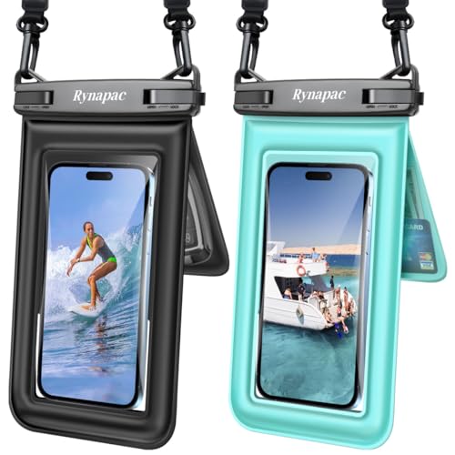 Double Space Floating Waterproof Phone Pouch [Up to 8.5''] (2 Count)