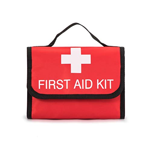 First Aid Bag Tote Empty Small First Aid Kit Bag Outdoor Travel Rescue Pouch First Responder Medicine Bag Pocket Container for Car Home Office Sport Outdoors