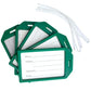 Bulk 50 Pack Premium Rigid Airline Luggage Tag Holders with 6" Worm Loops