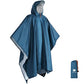 Hooded Rain Poncho for Adult Waterproof Lightweight Raincoat