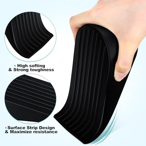 16 Pack Large Door Stoppers Heavy Duty Rubber Stopper for Bottom of Door Wedge Stopper for Home Office (16 Count)