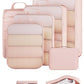 8 Set Compression Packing Cubes for Travel Essentials (8 Count)