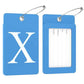 2 Pack Initial Luggage Tags for Suitcases Airplane Travel Essentials (2 Count)