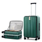 24 Inch Checked Luggage Front Opening Rolling Suitcase Hard Sided Luggage with Spinner Wheels Travel Luggagefor Woman Men