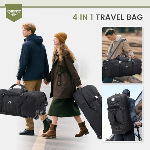 Duffel Bag with Wheels and Handle