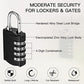 5 Pcs 4 Digit Combination Locks Small Combo for Luggage (5 Count)
