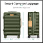 20 Inch Carry on Luggage with Front Pocket and Cup Holder