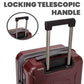 Traverse 20 Inch Expandable Hardside Upright Carry On Suitcase with 360° Spinner Wheels (3 Count)