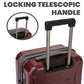 Traverse 29 Inch Expandable Hardside Upright Checked Suitcase with 360° Spinner Wheels