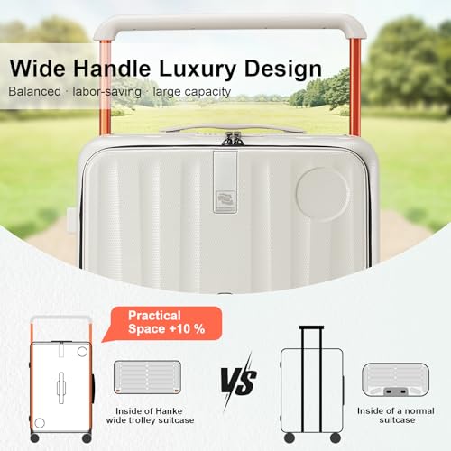 Multifunctional 26 Inch Checked Luggage Hard Shell Suitcases with Wheels Travel Trunk Style Luggage Large Rolling Suitcase for Women Men