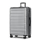 Large Suitcases with Wheels Hardshell 28 Inch Luggage TSA Approved Big Checked Luggage Durable Travel Rolling Suitcase Women Men Silver Grey