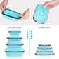 Set of 4 Collapsible Foldable Silicone Food Storage Containers