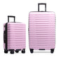 Boren Expandable Hardside Rugged Travel Luggage with 8 Spinner Wheels (2 Piece)