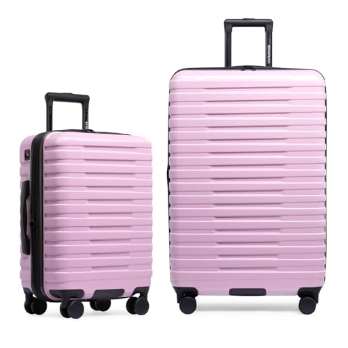 Boren Expandable Hardside Rugged Travel Luggage with 8 Spinner Wheels (2 Piece)