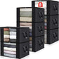 8 Pack Storage Bags for Clothes Blanket Storage Bins with Lids (8 Count)