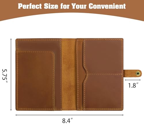 Genuine Leather Passport Holder For Travel