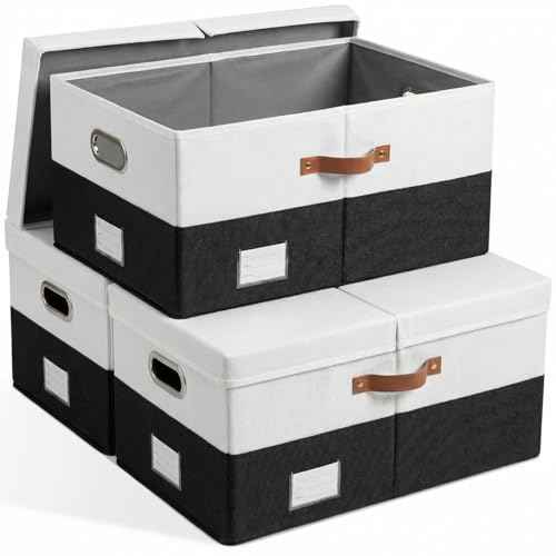 Storage Bins with Lids [3 (3 Count)