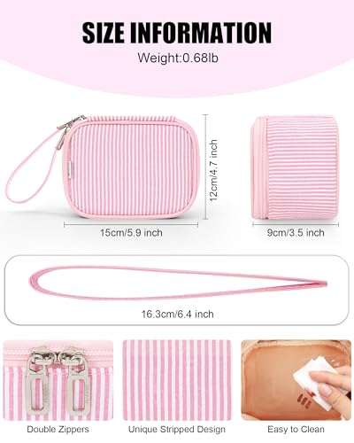 Mini Makeup Bag with Led Mirror with 3 Light Modes