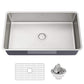 Dex 32 inch Undermount 16 Gauge Stainless Steel Single Bowl Kitchen Sink