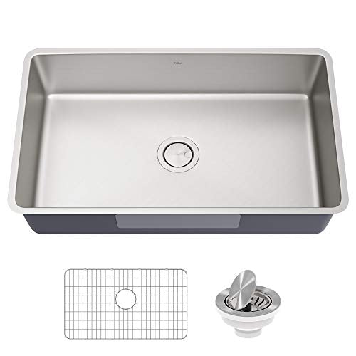 Dex 32 inch Undermount 16 Gauge Stainless Steel Single Bowl Kitchen Sink