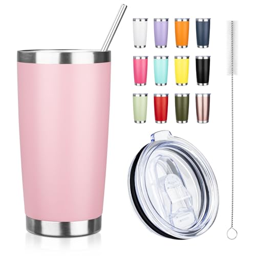 20oz Tumbler with Straw and Brush