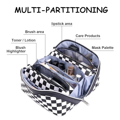 Travel Makeup Bag Cosmetic Bags for Women (3 Count)