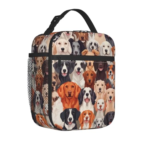 Dog Insulated Lunch Box for Women Men Dog Lunch Bag for Travel
