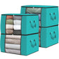 4 Pack Storage Bags for Clothes Blanket Storage Bins with Lids (4 Count)