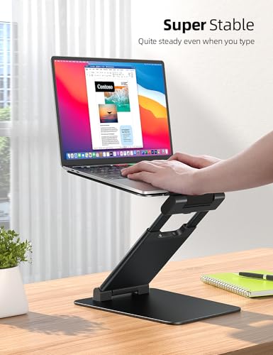 Pull Out Height Adjustable Laptop Stand for Desk
