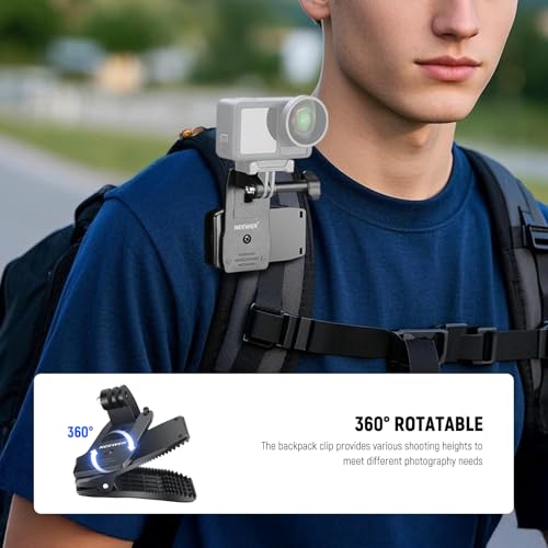 Accessory Set Compatible with GoPro Hero Insta360 DJI AKASO Action Camera (6 Count)