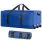 120L Foldable Rolling Duffel Bag with 3 Wheels