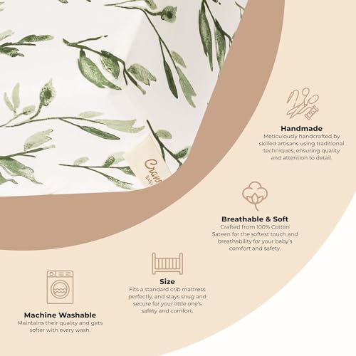 100% Cotton Sateen Crib Sheet