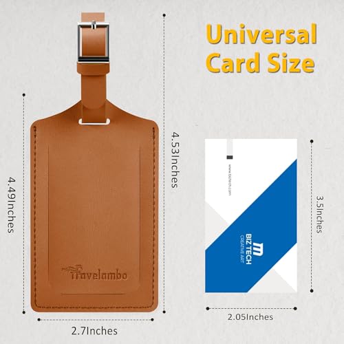 8 Pack Luggage Tags for Suitcases Airplane Travel Essentials (8 Count)