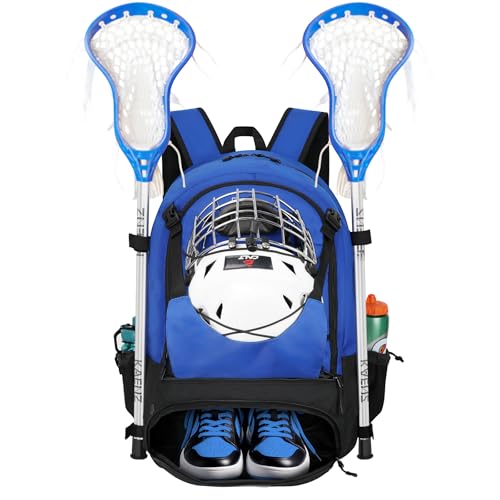 Lacrosse Bag Durable Equipment Backpack with 2 Stick Holders