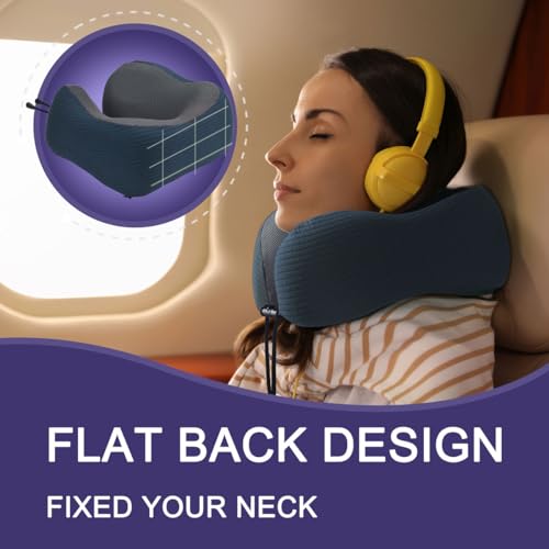 Neck Pillow for Travel with Travel Pouch