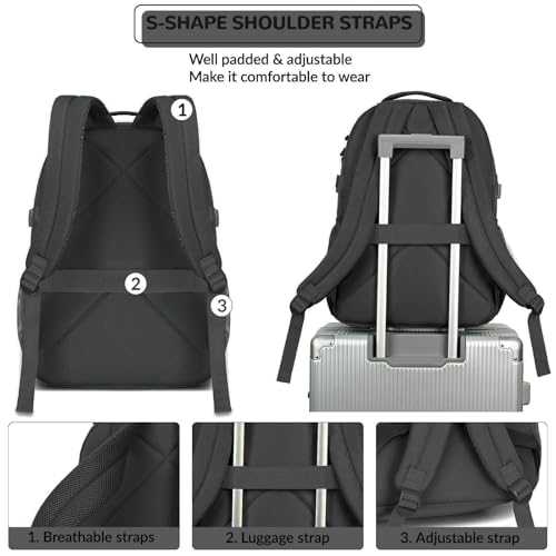 Water Resistant Daypack with Mulitiple Pockets for School Travel Outdoor College