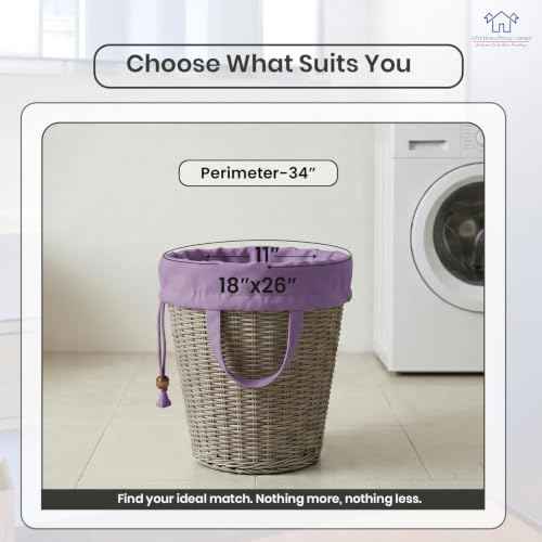 LFH Home Cotton Rich Large Premium Canvas Laundry Bag