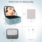 Travel Makeup Bag with LED Mirror Travel Makeup Organizer with 3 Lighted Settings