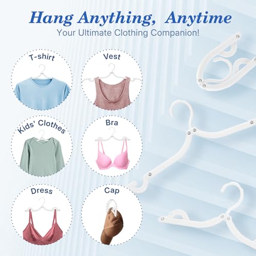 White Travel Hangers 10 Pack (10 Count)