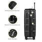 28 Inch Luggage with Wheels Hardshell Large Suitcase Lightweight Big Checked Luggage with TSA Lock Travel Rolling Suitcase for Women Men Black