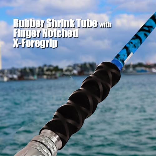 2 Piece Boat Conventional Fishing Rod Portable Spinning